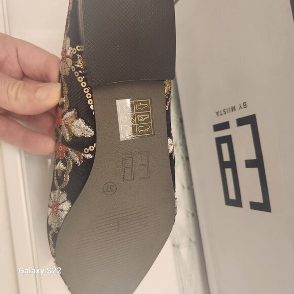 E8 By Miista Embroidered "Poppy" Mules. NIB. Size 6 - Picture 6 of 9